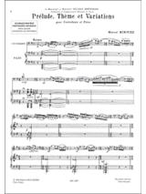 Prélude, thème et variations - Marcel Mirouze - Partition